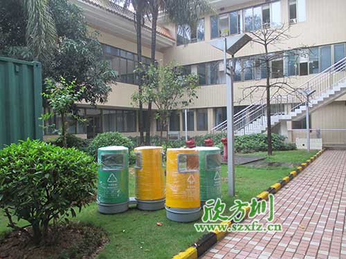韶關(guān)物業(yè)分類玻璃鋼垃圾桶，提升社區(qū)好環(huán)境。