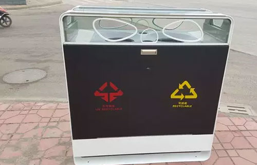 成都高大上果皮箱：有WiFi，靠太陽能工作